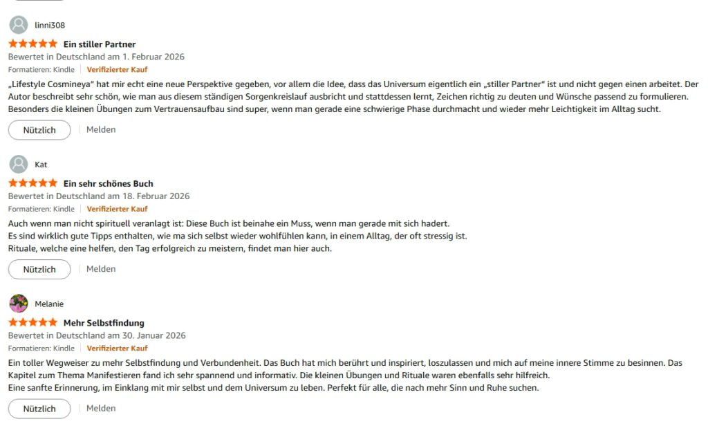Cosmineya - Amazon Bewertung